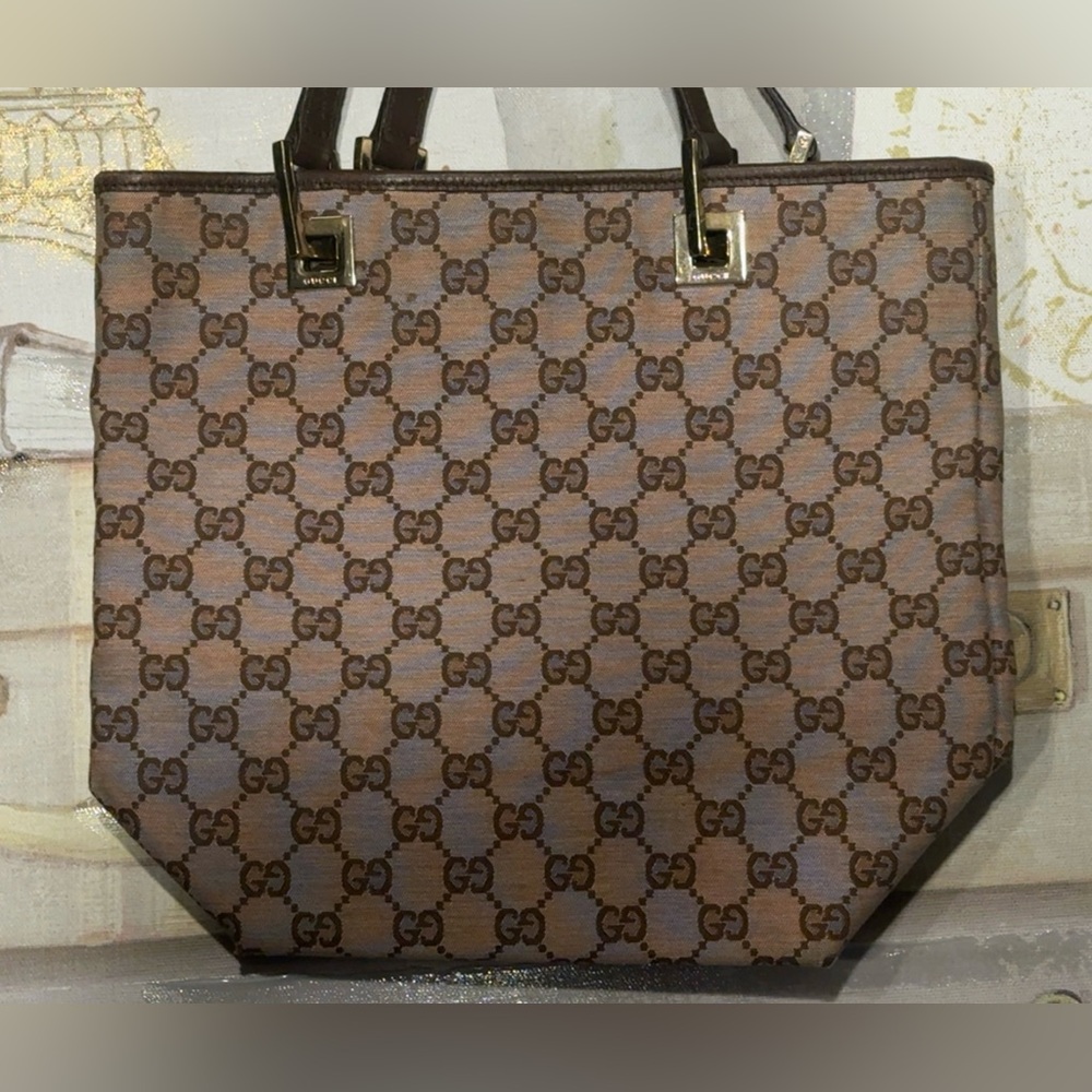 Authentic Gucci Eclipse GG Monogram Tote Bag Exce… - image 2